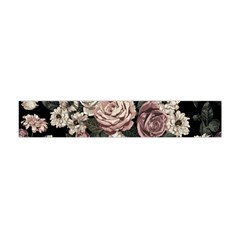 Elegant Seamless Pattern Blush Toned Rustic Flowers Flano Scarf (mini)