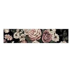 Elegant Seamless Pattern Blush Toned Rustic Flowers Velvet Scrunchie by Vaneshart