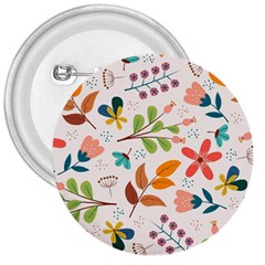 Colorful Ditsy Floral Print Background 3  Buttons by Vaneshart