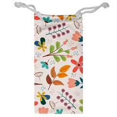 Colorful Ditsy Floral Print Background Jewelry Bag by Vaneshart