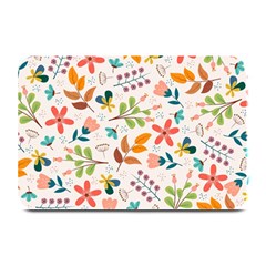 Colorful Ditsy Floral Print Background Plate Mats by Vaneshart