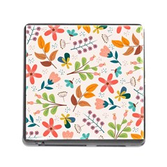 Colorful Ditsy Floral Print Background Memory Card Reader (square 5 Slot) by Vaneshart