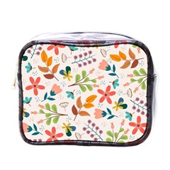 Colorful Ditsy Floral Print Background Mini Toiletries Bag (one Side) by Vaneshart