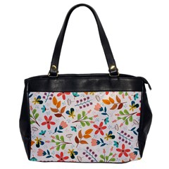 Colorful Ditsy Floral Print Background Oversize Office Handbag by Vaneshart