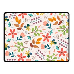 Colorful Ditsy Floral Print Background Double Sided Fleece Blanket (small)  by Vaneshart