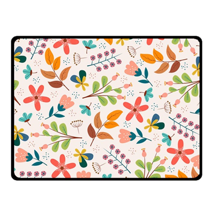 Colorful Ditsy Floral Print Background Double Sided Fleece Blanket (Small) 