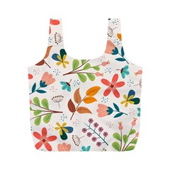 Colorful Ditsy Floral Print Background Full Print Recycle Bag (m) by Vaneshart