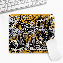 Crazy Abstract Doodle Social Doodle Drawing Style Large Mousepads by Vaneshart