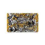 Crazy Abstract Doodle Social Doodle Drawing Style Magnet (Name Card) Front