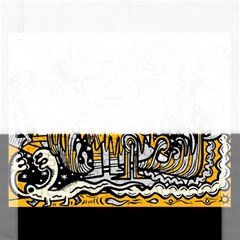 Crazy Abstract Doodle Social Doodle Drawing Style Rectangular Jigsaw Puzzl by Vaneshart