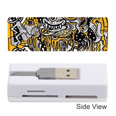 Crazy Abstract Doodle Social Doodle Drawing Style Memory Card Reader (stick) by Vaneshart