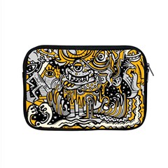 Crazy Abstract Doodle Social Doodle Drawing Style Apple Macbook Pro 15  Zipper Case by Vaneshart