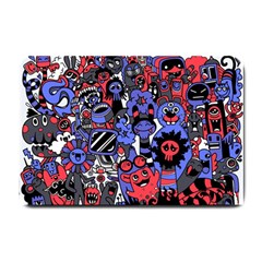 Cute Halloween Monsters Set Background Small Doormat  by Vaneshart