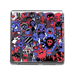 Cute Halloween Monsters Set Background Memory Card Reader (square 5 Slot) by Vaneshart