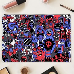 Cute Halloween Monsters Set Background Cosmetic Bag (xxl) by Vaneshart