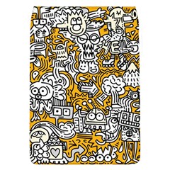 Hand Drawn Vector Illustration Doodle Funny World Removable Flap Cover (L)