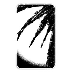 Black And White Tropical Moonscape Illustration Memory Card Reader (rectangular)