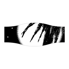 Black And White Tropical Moonscape Illustration Stretchable Headband