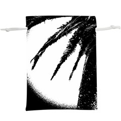 Black And White Tropical Moonscape Illustration  Lightweight Drawstring Pouch (xl) by dflcprintsclothing