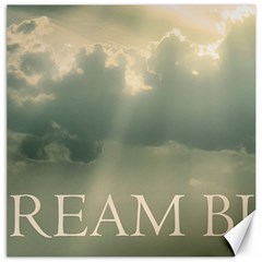 Dream Big Phrase Over Cloudscape Background Canvas 16  X 16  by dflcprintsclothing