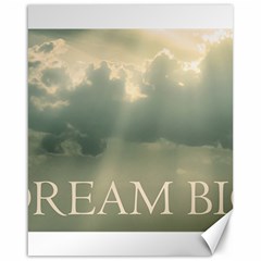 Dream Big Phrase Over Cloudscape Background Canvas 16  X 20  by dflcprintsclothing