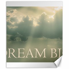 Dream Big Phrase Over Cloudscape Background Canvas 20  X 24  by dflcprintsclothing