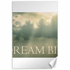 Dream Big Phrase Over Cloudscape Background Canvas 24  X 36  by dflcprintsclothing