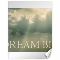 Dream Big Phrase Over Cloudscape Background Canvas 36  X 48  by dflcprintsclothing