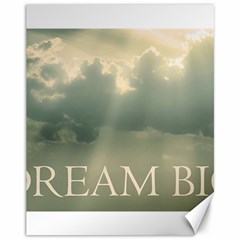 Dream Big Phrase Over Cloudscape Background Canvas 11  X 14  by dflcprintsclothing