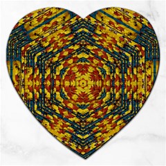 Yuppie And Hippie Art With Some Bohemian Style In Jigsaw Puzzle (heart) by pepitasart