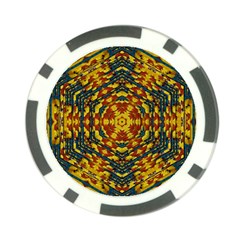 Yuppie And Hippie Art With Some Bohemian Style In Poker Chip Card Guard by pepitasart