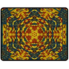 Yuppie And Hippie Art With Some Bohemian Style In Fleece Blanket (medium)  by pepitasart