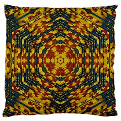 Yuppie And Hippie Art With Some Bohemian Style In Large Cushion Case (one Side) by pepitasart