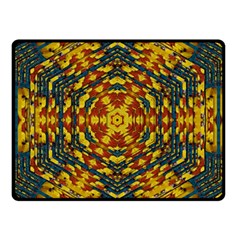 Yuppie And Hippie Art With Some Bohemian Style In Double Sided Fleece Blanket (small)  by pepitasart