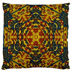 Yuppie And Hippie Art With Some Bohemian Style In Large Flano Cushion Case (two Sides) by pepitasart