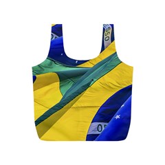 Brazil Flags Waving Background Full Print Recycle Bag (s) by dflcprintsclothing