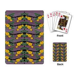 Plumeria And Frangipani Temple Flowers Ornate Playing Cards Single Design (rectangle) by pepitasart