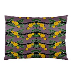 Plumeria And Frangipani Temple Flowers Ornate Pillow Case by pepitasart