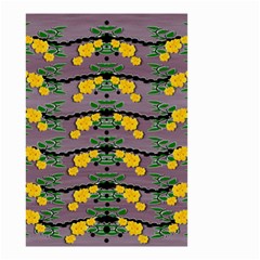 Plumeria And Frangipani Temple Flowers Ornate Small Garden Flag (two Sides) by pepitasart