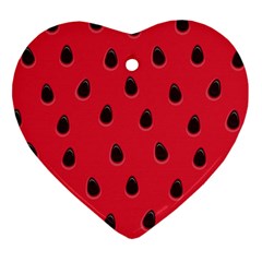 Seamless Watermelon Surface Texture Ornament (Heart)