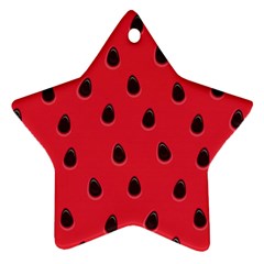 Seamless Watermelon Surface Texture Ornament (Star)