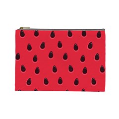 Seamless Watermelon Surface Texture Cosmetic Bag (Large)