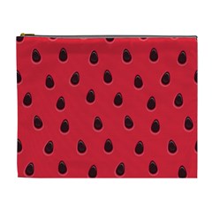 Seamless Watermelon Surface Texture Cosmetic Bag (XL)