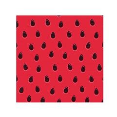 Seamless Watermelon Surface Texture Small Satin Scarf (Square)