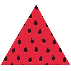 Seamless Watermelon Surface Texture Wooden Puzzle Triangle