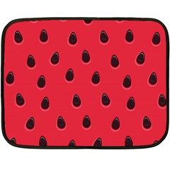 Seamless Watermelon Surface Texture Double Sided Fleece Blanket (mini)  by Vaneshart