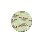 Sloths Pattern Design Golf Ball Marker (4 pack) Front