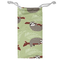 Sloths Pattern Design Jewelry Bag by Vaneshart