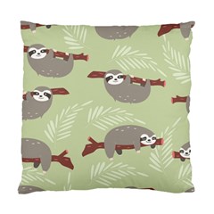 Sloths Pattern Design Standard Cushion Case (two Sides) by Vaneshart