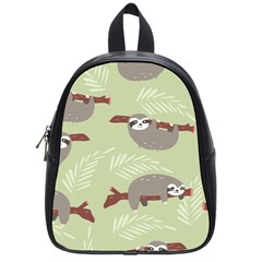 Sloths Pattern Design School Bag (small) by Vaneshart